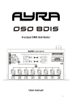 8-output DMX distributor User manual - Bax