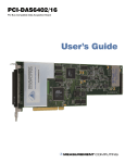 PCI-DAS6402/16 User`s Guide
