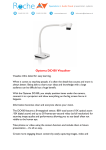 Optoma DC450 Visualiser Datasheet