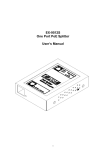 EX-9512S One Port PoE Splitter User`s Manual