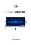 Creamsource User Manual