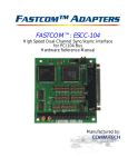 FASTCOM™: ESCC-104 HARDWARE MANUAL