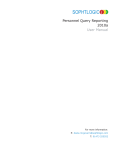 Personnel Query Reporting 2010a
