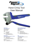 Hand Crimp Tool User Manual