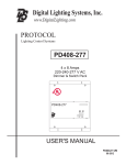 PD408-277 Manual 2012 - Digital Lighting Systems