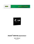 Rabbit ® 6000 Microprocessor User`s Manual