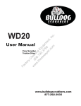 Revised WD20 Manual.indd - Factory Cleaning Equipment