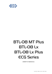 BTL-08 MT Plus BTL-08 Lx BTL-08 Lx Plus ECG Series