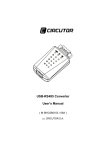USB-RS485 Converter User`s Manual