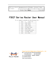 F3X27 Series Router User Manual - Four