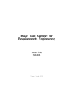 Basic Tool Support for Requirements Engineering