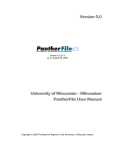 UWM PantherFile User Manual - University of Wisconsin–Milwaukee