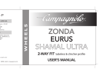 User manual Zonda 2-way- fit wheels