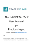 The IMMORTALITY X User Manual By Precious Ngwu