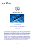 ProVari 3 Manual