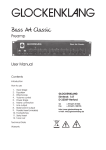 GL Bass Art Classic Preamp User Manual Englisch