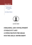 Designing and development of readout and configuration program