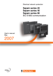 IEC 61850 communication ECI850 Sepam server