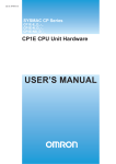 CP1E CPU Unit Hardware