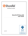 ShoreTel IP Phone 420 User Guide