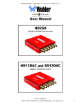 HD12DAC and SD12DAC HD2SD User Manual