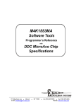 M4K1553MA Software Tools Programmer`s Reference