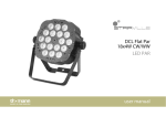 DCL Flat Par 18x4W CW/WW LED PAR user manual