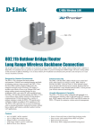 802.11b Outdoor Bridge/Router Long Range Wireless - D-Link