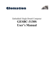 Glomation GESBC-3130S User`s Manual