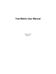 Test Matrix User Manual