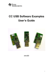 CC USB Software Examples User`s Guide