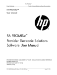 Provider Electronic Solutions Software User`s Manual