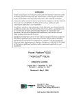 Power Platform 4300 TASKCard PQLite USER`S