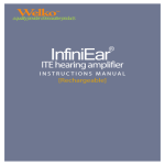 Infini Ear™ ITE rechargeable hearing amplifier