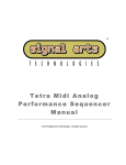 TetraMAPS Sequencer Rev 3.43 Manual