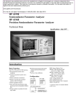 Keysight Agilent HP 4156B Datasheet