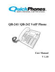 QB-241/242 2-line VoIP desk/wall phone