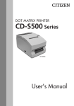 CD-S500 Series User`s Manual
