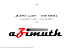 Azimuth Client – User Manual. - Azimuth VMS