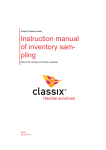 Instruction manual of inventory sampling - Infothek