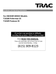 TRAC Anchor Winch User Manual 092110