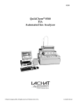 QuikChem® 8500 FIA Automated Ion Analyzer