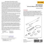 BC430/820 Mains-Power Adapter