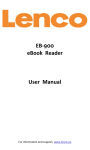 EB-900 eBook Reader User Manual