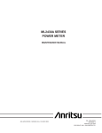 ML2430A Series Power Meter Maintenance Manual
