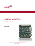 USB25407 - User`s Manual - RTD Embedded Technologies, Inc.