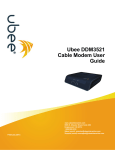 Ubee DDM3521 Cable Modem User Guide