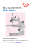 SEAM SEALING MACHINE USER`S MANUAL