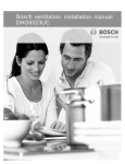 Bosch ventilation installation manual DHG6023UC