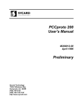 PCCproto 200 User`s Manual Preliminary